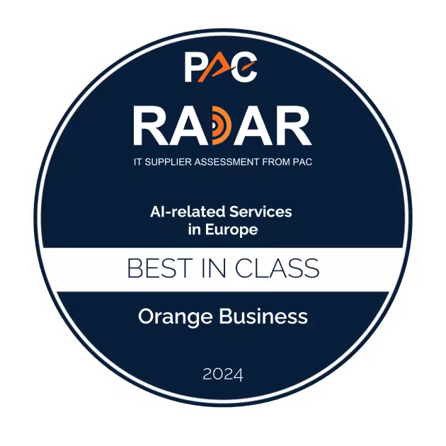 Orange Business is recognized as "Best in Class" for Gen AI & AI in Europe